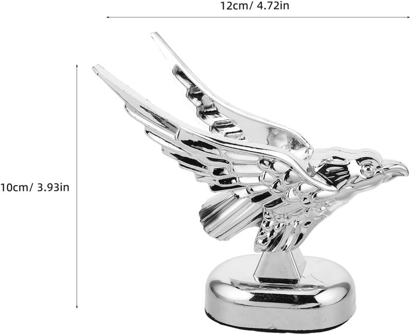 PACKOVE Hood Ornament Plastic Car Hood Decoration Universal Car Exterior Accessory 4.72X3.93X3.54 Inch - Image 2